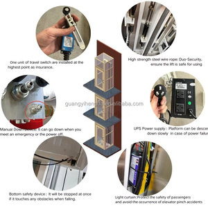 Ascenseurs résidentiels de conception moderne, entraînement sans engrenage AC, plateforme verticale avec plancher en PVC <span class=keywords><strong>pour</strong></span> personnes handicapées - Product Image 4