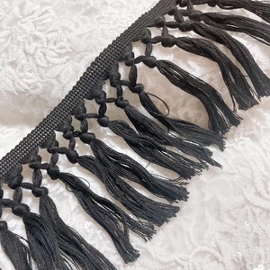 Frangia in Cotone 100% di Alta Qualità con <span class=keywords><strong>Nodi</strong></span> e Nappe Bianche per Tappeti e Bordi Decorativi - Product Image 3