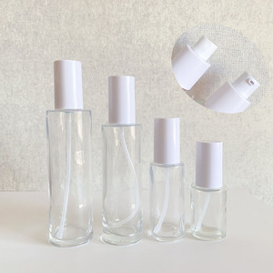 LZ Pack 20ml 30ml 40ml 50ml 60ml 80ml <strong>100ml</strong> 120ml White Lid Body Glass Lotion <strong>Bottle</strong> Packaging Custom Logo Oil <strong>Spray</strong> <strong>Bottle</strong> - Product Image 1