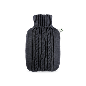 Bolsa de Agua Caliente HUGO FROSCH 1.8l con Funda Tejida Gris Oscuro Clásico - Product Image 2