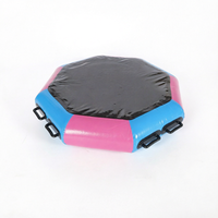 THUY LINH Bouée gonflable octogonale rose et bleue en PVC, jouet aquatique d'extérieur, capacité 100-500 kg pour 5-10 passagers, usage hôtelier et balnéaire