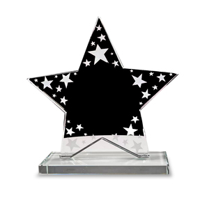 Trofeos <span class=keywords><strong>de</strong></span> Cristal con Placa en Forma <span class=keywords><strong>de</strong></span> <span class=keywords><strong>Estrella</strong></span>, Base <span class=keywords><strong>de</strong></span> Cristal Transparente, Certificado <span class=keywords><strong>de</strong></span> <span class=keywords><strong>Cinco</strong></span> Puntos, Venta al Por Mayor - Product Image 6