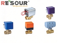 Vanne de régulation motorisée RESOUR pour système d'eau de climatisation, filetage NPT 1/2 à 1 pouce, raccord CVC pour refroidissement et chauffage