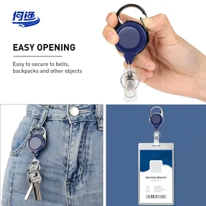 Retractable Badge Reel Holder Keychain Easy Pull Certificate Chain Retractable Buckle Chest Card Hanging Rope RG1 Fishing Tool