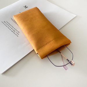 Étui à lunettes, housse de rangement pour lunettes de soleil, en cuir, rectangulaire, fermeture automatique, ouverture à ressort, sac à lunettes pour hommes et femmes - Product Image 3