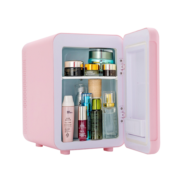 4L Mini Skincare Fridge Portable Cosmetic Refrigerator Quiet Small Cooler for Makeup Bedroom Desktop Beauty