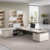 Bureau et chaise de bureau Yazhi Boss Bureau de direction moderne Bureau et chaise de PDG Grand mobilier de bureau de luxe