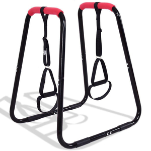 Barre Parallele in Acciaio Solido Tutto in Uno con Corda per Allenamento Muscolare delle Braccia, Migliora la Forza del Core, per Uso Domestico - Product Image 2