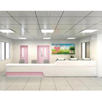 Bureau médical Bureau de réception avant Mobilier d'hôpital gynécologique Bureau de réception Comptoir d'information Poste d'infirmière
