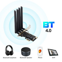 BCM94360CD 802.11ac BT 4.0 Mini Tarjeta de Red PCI-E 1750Mbps Adaptador Inalámbrico 2.4G/5G para iMAC MacOS Tarjeta Wifi Interna