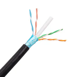 High Quality Copper Computer cable 305m sftp cable yellow23 awg Patch Cord PVC Jacket CE Certified cable sftp 305m doubl jacket