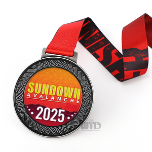 Medalla de Metal de carrera deportiva 3D personalizada de alta calidad, Premio personalizado de oro, plata y bronce para <span class=keywords><strong>trofeos</strong></span> de maratón Trail <span class=keywords><strong>Fun</strong></span> Run - Product Image 1