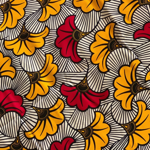 Tela Estampada en Cera 100% Poliéster de Primera Calidad, Estilo Africano con Acabado Real para Vestidos de Niñas, Faldas, Ropa de Boda, Ropa Deportiva para Niños - Product Image 1