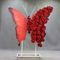 Support de roses artificielles pour hôtel, chapelle, mariage, accessoire photo, style peinture à l'huile, décoratif, vente en gros
