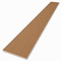 Panel Dinding SPC 5mm Kontemporer Motif Kayu Inti Keras Tahan Air Tahan Api Sistem Interlocking untuk Dinding Kantor