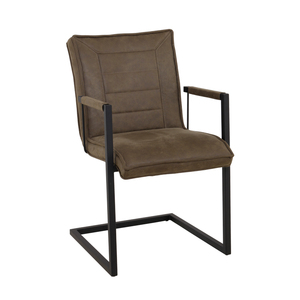 เก้าอี้รับประทานอาหารทำจากหนัง PU พร้อมมือจับ,เก้าอี้รับประทานอาหารที่มีแขนหุ้มเบาะทันสมัยสำหรับร้านอาหารนอร์ดิกเฟอร์นิเจอร์ห้องรับประทานอาหารรุ่นใหม่ปี2022 - Product Image 1