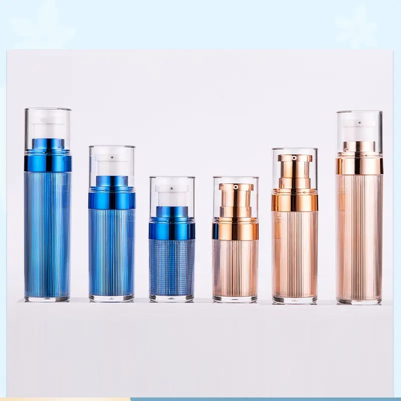 Frascos de bomba de loção acrílica, conjunto completo de garrafas de bomba de loção para cosméticos