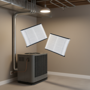 Lot de 2 filtres plissés MERV 11 pour fournaise et systèmes HVAC, 16 x 28 x 4 - Product Image 2