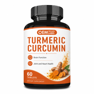 Natural <strong>Turmeric</strong> <strong>Curcumin</strong> <strong>Tablets</strong> for Brain Function Joint &amp; Cardiovascular Wellness Support Dietary Supplement OEM - Product Image 1