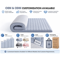 Matelas pliable double, queen et king size, confortable, avec gel de soulagement de la pression et mousse à mémoire de forme haute densité, vente en gros