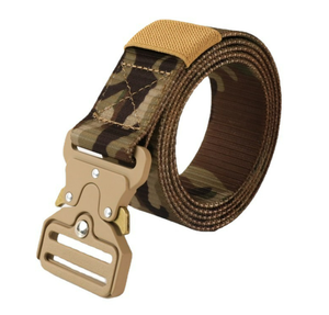 Ceinture tactique en toile pour homme HPB0302, ceinture en nylon à boucle épaisse personnalisée camouflage, boucle à dégagement rapide, fabrication d'usine - Product Image 6