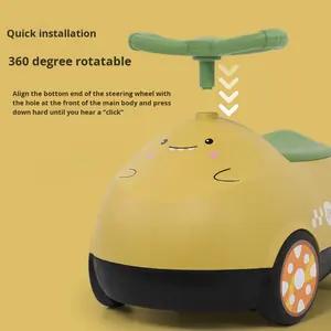 TX-Q9107 Diseño Nuevo, Orinal Infantil Reutilizable de Plástico con Forma de Coche de Dibujos Animados para Uso Doméstico - Product Image 3