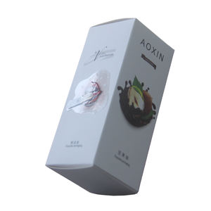 Petite boîte blanche personnalisée à bas <span class=keywords><strong>tarif</strong></span> Emballage de papier ordinaire avec stratification mate pour crème pour le visage Boîte en carton blanche - Product Image 5