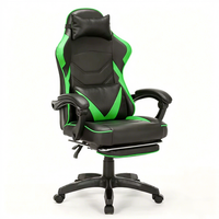 Chaise de jeu ergonomique moderne avec rotation à 360 degrés, hauteur réglable, fonction de réclinaison et de refroidissement, en cuir PU