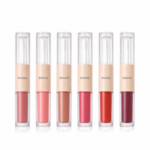 Gloss repulpant pour les lèvres double embout effet miroir longue tenue, marque privée, vente en gros, pour maquillage de fête - Product Image 1