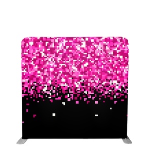 Marco de tubo de aluminio ligero, funda de almohada de tensión de tela, soporte de telón de fondo para fotomatón, 8x8 pies - Product Image 2