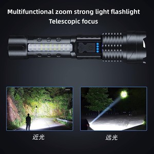 Lampe torche laser blanche longue portée pour extérieur, 10W, zoom, super lumineuse, portative, autonomie de 3 à 6 heures - Product Image 3