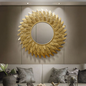 Decorazione da Parete <span class=keywords><strong>in</strong></span> Metallo di Lusso 96cm, Forma Contemporanea <span class=keywords><strong>in</strong></span> <span class=keywords><strong>Ferro</strong></span> Battuto Dorato, Arredo Casa e Hotel, Vendita Diretta dalla Fabbrica - Product Image 2