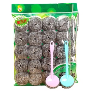 Nhưng-Nhiệm Vụ Bóng-Hình Món Ăn Miếng Bọt Biển Nhà Bếp Chà Bọt Biển Rửa Rửa Bàn Rửa Miếng Đệm Bền Vững Dây Thép Không Gỉ - Product Image 2