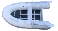 Bateau pneumatique rigide à coque en aluminium simple RIB270 CE de 9 pieds pour la pêche