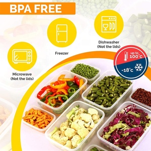 BPA Miễn Phí Lò Vi Sóng An Toàn Rò Rỉ Bằng Chứng Không Khí Chặt Chẽ Hình Chữ Nhật Thủy Tinh Hộp Ăn Trưa Nắp Nhựa Cho Nhà Bếp Thực Phẩm Lưu Trữ Container - Product Image 2