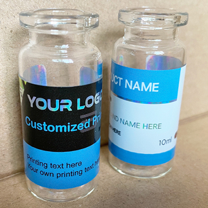 Etiqueta Autoadhesiva Personalizada con Impresión en Color Azul, Etiqueta Holográfica Láser para Botellas, Etiquetas para Frascos de 10 ml - Product Image 2