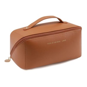 Rose Of No Mans Land Cosmetic Bag Multi Layered Travel Toiletry <b>Case</b> Portable <b>Makeup</b> Storage Organizer Brown - Product Image 5
