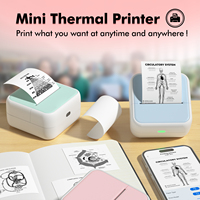 Mini Impresora Térmica S1, Inalámbrica BT, sin Tinta, Portátil, para Niños, Estudio, Regalo, Hogar, Oficina, Personalizable, Directo de Fábrica, Compatible con OEM