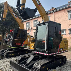 Mini-excavatrice hydraulique Sany 75CPro d'occasion, matériel de génie civil avec moteur Isuzu, vanne hydraulique Kawasaki à vendre - Product Image 5