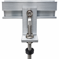 Support de rail de toit pour panneau solaire en aluminium, vis de fixation pour bois, fixation sur toit en béton, structure durable, exportateur