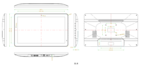 TOPWILLING Nueva Tableta PC Android AT156X FHD IPS con Pantalla Táctil RK3566 de 15.6 Pulgadas para Señalización Digital