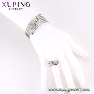 Xuping-Conjunto de 2 piezas de joyería para mujer, sortija, elegante, sencillo y fresco, diseño personalizado, S-166 - Product Image 6