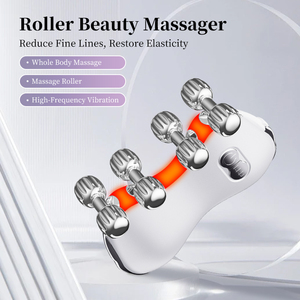 Rodillo Masajeador Facial 4 en 1 Antienvejecimiento, Rejuvenecimiento de la Piel, Microcorriente 3D, Impermeable, Eliminador de Arrugas, Herramienta de Masaje Facial para el Hogar - Product Image 4