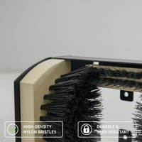 Nettoyeur de bottes résistant aux intempéries à poils synthétiques, manche en plastique extra-large pour usage extérieur, nettoyage industriel