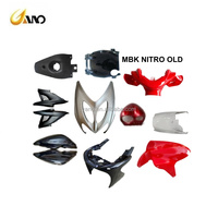 WANOU Kit Complet de Carénage Moto en Plastique Haute Qualité MBK NITRO – Plaque Frontale, Cache Avant et Protection Inférieure