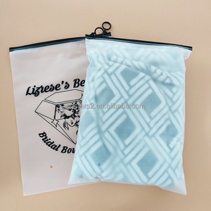 Biodegradabile serratura della chiusura lampo sacchetto di plastica con il logo per il confezionamento di abiti - Product Image 4