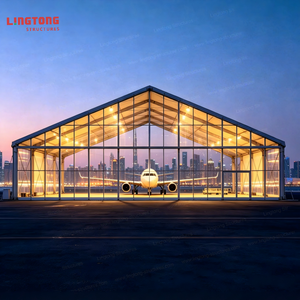 Hangar <span class=keywords><strong>de</strong></span> Almacenamiento para Aviones <span class=keywords><strong>de</strong></span> Aluminio <span class=keywords><strong>de</strong></span> 18x32m, <span class=keywords><strong>de</strong></span> Una Sola Capa, con Ensamblaje Modular, Anticorrosión, Impermeable, para Uso en Todas las Estaciones - Product Image 3
