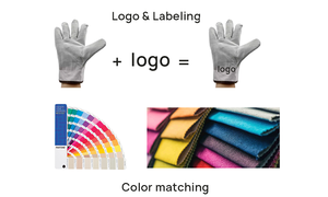 Guantes de Soldadura de Cuero Vacuno, Resistentes al Calor, con Puño Largo y Palma Reforzada, para Soldadores, Construcción y Trabajo Industrial - Product Image 4