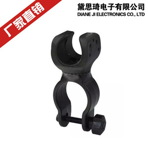 DaskFire - Soporte para Linterna LED con Clip en Forma de U, Rotación de 360 Grados, Accesorio para Bicicleta de Montaña, Color Negro - Product Image 3