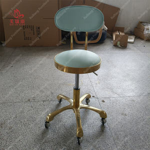 Chaise de travail spéciale grande taille pour salon de beauté et barbier, pivotante, relevable, tabouret rond à roulettes, vente chaude - Product Image 4